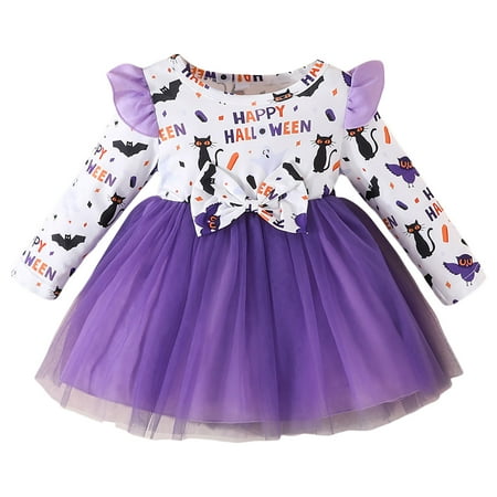 

Toddler Children Girls Christmas Long Sleeve Bowknot Cartoon Prints Dresses Dress Clothes Frilly Dresses for Little Girls Girl Leotard Dress Frocks Girls 3_4years Tween Knit Dresses Girls Chocolate