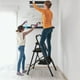 thumbnail image 4 of Escalera plegable Costway 2 peldaños metal Portátil antideslizante 265 KG 47 x 39 x 71 cm, 4 of 9