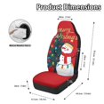 thumbnail image 6 of CHAQLIN Snowman Christmas Tree Print Automotive Cover Polyester Decoration Premium Driver Seats Protector Cushion for Automobile, 6 of 12