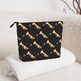 thumbnail image 6 of Makeup Bag Small Cosmetic Bags for Women Travel Toiletry Bag Zipper Pouch Purse Organizer Pouches, Trumpet Musical Instrument Retro, 6 of 7