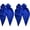 Blue, variant on 2 Pcs Big Bows for Girls,15" Secure Spring Clip Kids Hair Accessories for Girls,3D Double-Layered Bow Hair Ribbons,Blue