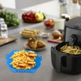 thumbnail image 3 of Taicans Silicone Air Fryer Liners Square - 8.7 Inch Reusable Air Fryer Pot for 5 to 8 QT - Air Fryer Accessories Replacement for Parchment,Reusable Airfryer Collapsible Basket Sky Blue, 3 of 7
