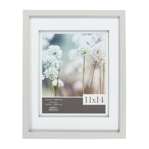 Gallery Solutions 11" x 14" & 8" x 10" Grey Frame
