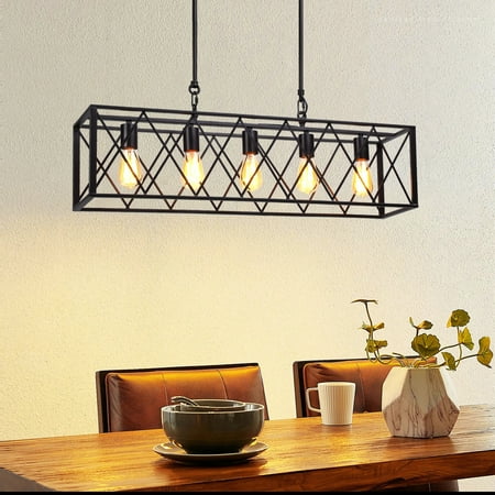 

ESCENA Kitchen Island Pendant Lighting for Dining Room Industrial Ceiling Light Fixtures