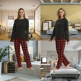 thumbnail image 4 of LANBAOSI Women Flannel Plaid Pajama Pants with Pockets Size M, 4 of 7