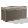 thumbnail image 6 of Easy Up 60 Gallon Resin Deck Box, Lockable Patio Outdoor Storage Box for Furniture, Garden Tools and Tools Storage, Waterproof Outside Storage Boxes, 6 of 8
