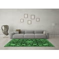 thumbnail image 3 of Ahgly Company Indoor Round Oriental Emerald Green Traditional Area Rugs, 3' Round, 3 of 4