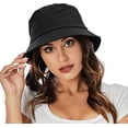 thumbnail image 3 of Visland Bucket Hat Cotton Packable Summer Travel Beach Sun Hat Outdoor Cap Unisex, 3 of 5