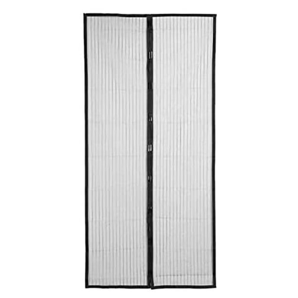 Puerta mosquitera magnética - Autosellante, resistente, la partición de malla manos libres mantiene alejados a los insectos - Apto para mascotas y niños - Característica abierta - 38 pulgada