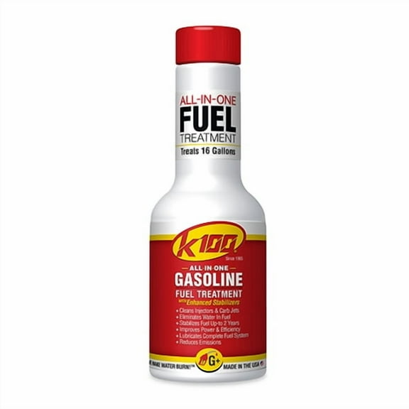 K-100 Fuel Treatment K100-G  Gasoline Fuel Treatment Automotive Additive Bottle, 8 Ounce