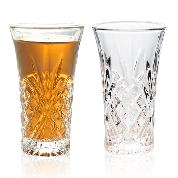 BCnmviku 2Pack Shot Glasses 65ML/2.2OZ Tequila Glasses Heavy Base Cordial Glasses