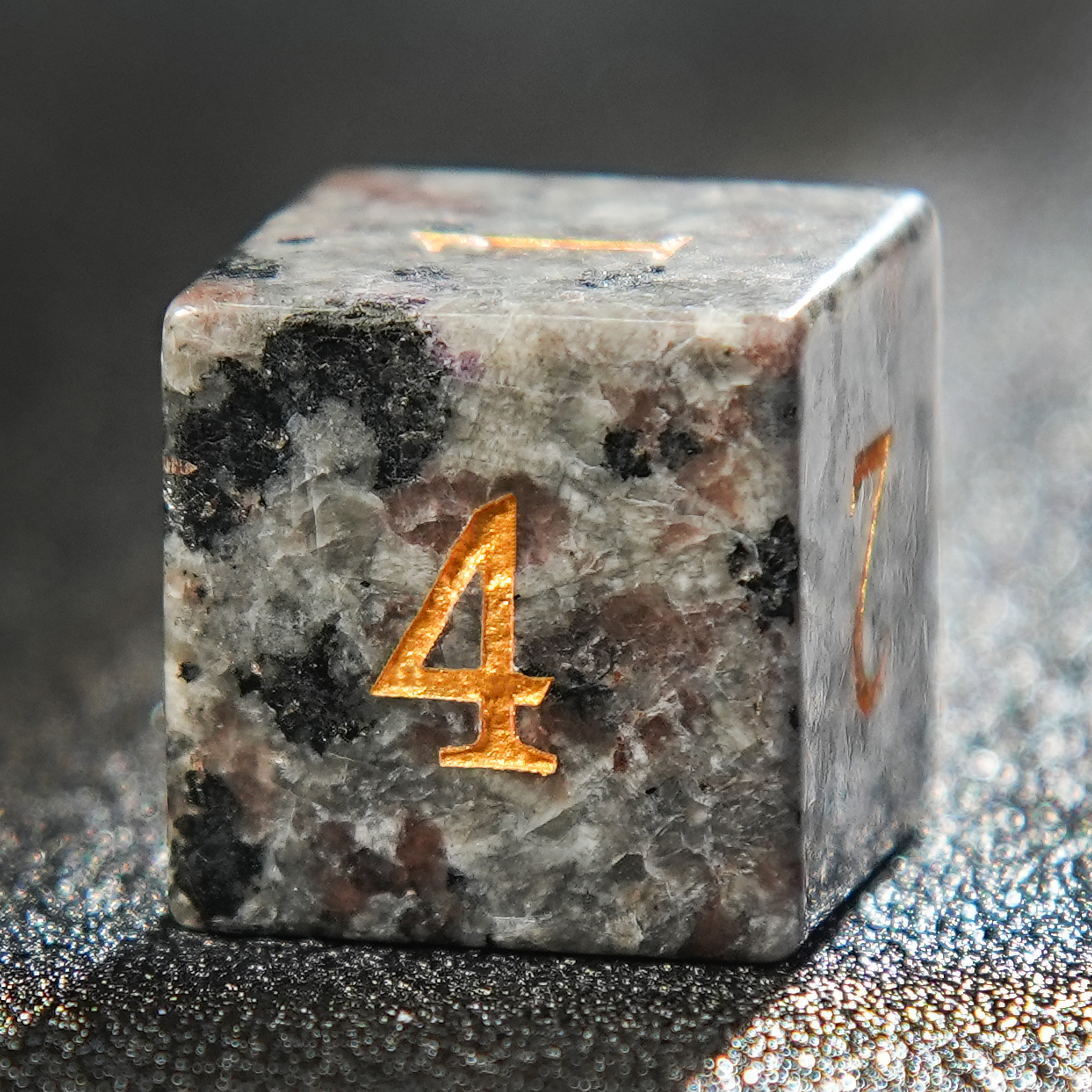 HOONGKAI DND Dice Set,7 Pcs,Volcano Eruption Lava Gem Dice Set with Gift Box , for Dungeons and Dragons D&D RPG MTG Table Games for 5 Years & up, All Ages