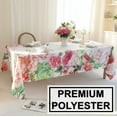 thumbnail image 5 of Summer Flowers Tablecloth Rectangle - Wild Flower Table Covering, Water Resistant Spring Summer Oblong Table Cloth - Summer Floral Table Cover for Indoor and Outdoor Use (60*102 inch), 5 of 6