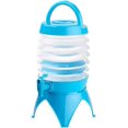 thumbnail image 1 of Dispensador de agua plegable: barril plegable, caño, soporte, 3,5 litros, azul/transparente (bote de agua para dispensador de agua) Feliz Sencillez, 1 of 4