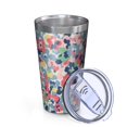thumbnail image 2 of 16oz Tumblers Pioneer Flower Floral Print Pattern Stainless Steel Vacuum Insulated Double Wall Travel Tumbler Cups Mug with Lid and Straw,Cleaning Brush for Coffee,Tea, 2 of 4