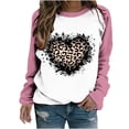 thumbnail image 1 of Birdeem Blouse à Manches Longues Imprimée pour Femmes, Col Rond, Tunique Décontractée pour la Saint-Valentin, 1 of 1