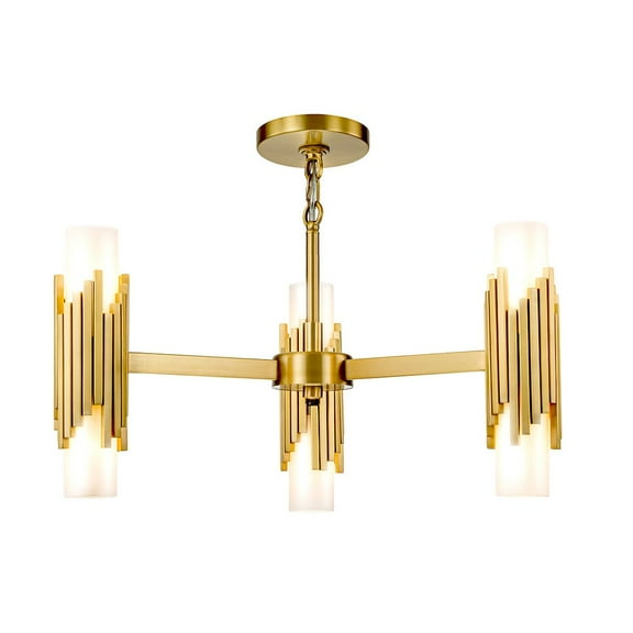 Lucas McKearn Marvel 6 Light Pendant Aged Brass