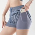 thumbnail image 5 of El gimnasio del bolsillo de la aptitud de las mujeres pone en cortocircuito los pantalones de cintura alta de la yoga de la aptitud de la cadera-elevación de las medias, 5 of 5