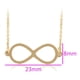 thumbnail image 2 of Collar Dije Infinito Para Dama De Oro Laminado 14k dorado Unitalla, 2 of 8