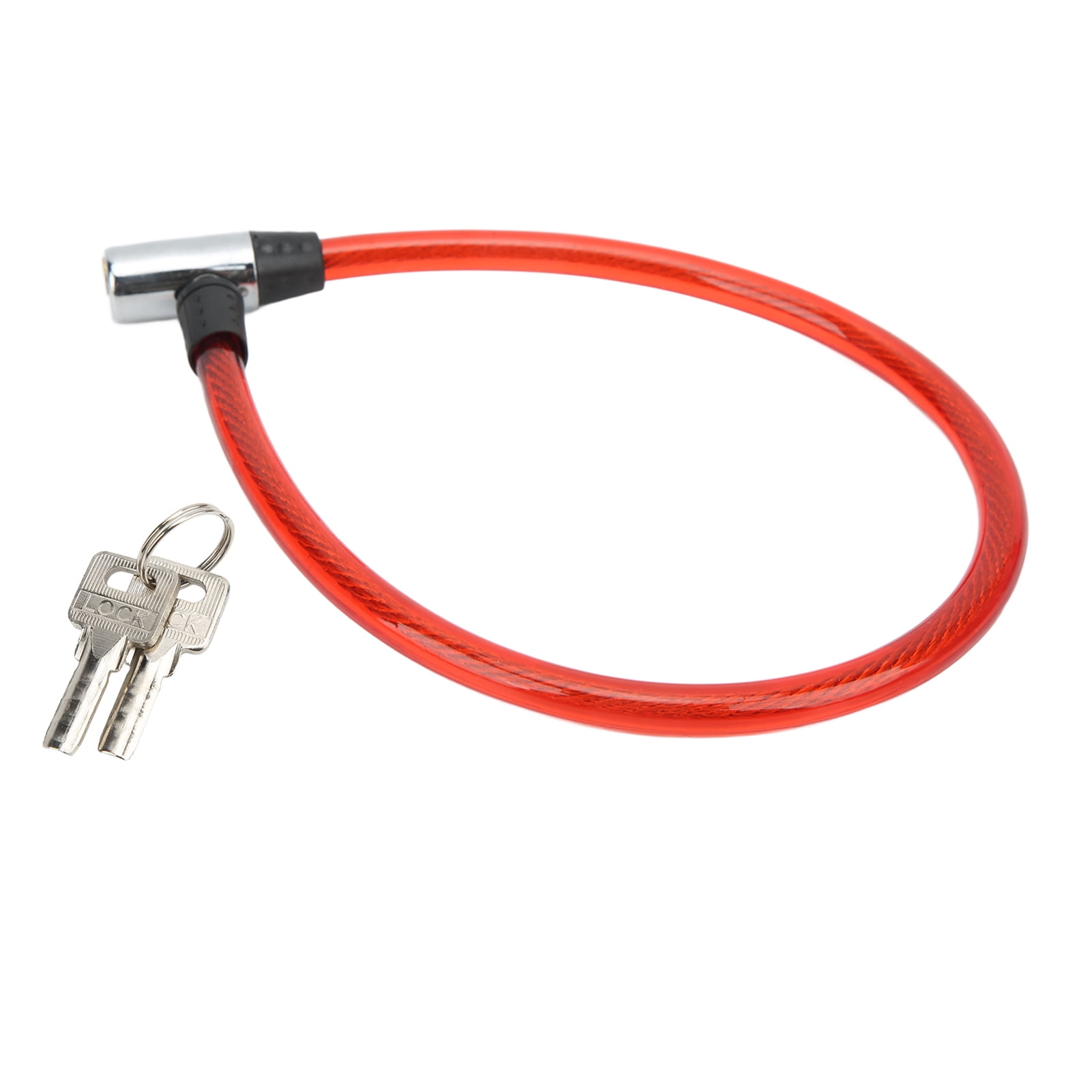 Buy Link 56cm Iron & Steel Multipurpose Cable Lock with 2 Keys for Cycles,  Bikes, Helmets & Scooters, CL-03 Online At Price ₹154