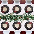 thumbnail image 7 of Ryvnso Rose Flower Round Plate Mats Dining Table Placemat Set of 4 for Holiday Decoration, 7 of 7