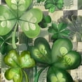 thumbnail image 6 of PIKWEEK St. Patrick’s Day Spring Lucky Charm Kisses Irish Green Clovers Shamrocks Round Tablecloth Washable for Home Kitchen Outdoor Decoration White, 6 of 8