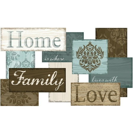  Family  Home Love Inspirational Canvas Plaque Wall Art  