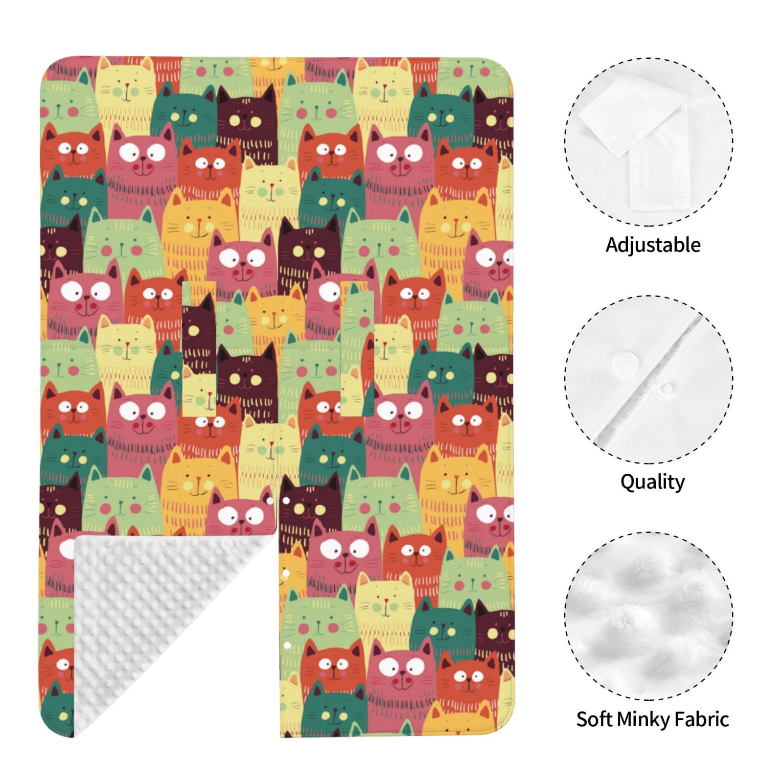 Car Seat Cover Baby - Cute cartoon cat Breathable Infant Car Seat Cover for Baby Carseat, Lightweight Comfort Baby Essentials Must Haves Newborn Stuff for Girl Boy