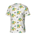 thumbnail image 3 of Rocae Dinosaur on Excavator for Men's Moisture-Wicking Crew Tee - T-Shirt for Sports, Outdoor Activities, and Casual WearLarge, 3 of 9