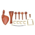 thumbnail image 3 of Violin Chinrest Complete Professional Jujube Wood Violin Cheek Rest with Pegs Tail Post Rope Tailpiece Screw, 3 of 8