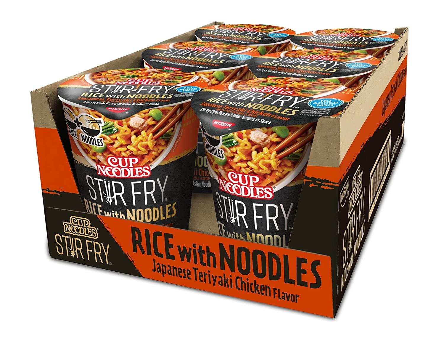 Nissin Cup Noodles Stir Fry Rice with Noodles, Variety Flavors, 2.75 oz