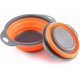 thumbnail image 1 of 2 Foldable And Non-toxic Kitchen Colanders, Easy To Clean, 2 Sizes With Orange, 1 of 4
