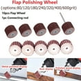 thumbnail image 2 of 10 Pcs Outils Abrasifs Roue de Rabat Disque de Ponçage pour Outil Rotatif, 2 of 5
