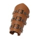 thumbnail image 4 of Protector de brazo de cuero PU, guantelete Medieval, muñequera ancha para hombres y mujeres, de brazo, protector de muñeca para accesorios de Marrón, 4 of 10