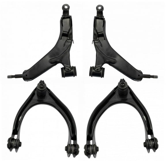 TRQ Front Upper & Lower Control Arm Kit Set of 4 for Lexus GS New PSA66704