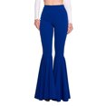 thumbnail image 1 of tssuouriy Lightweight High Waist Bell Bottom Breathable Multiple Sizes Available navy blue 3XL 1Set, 1 of 6