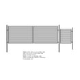thumbnail image 5 of ALEKO Dual Swing Steel Milan Style Driveway Gate 16 ft with Pedestrian Gate, 5 of 10