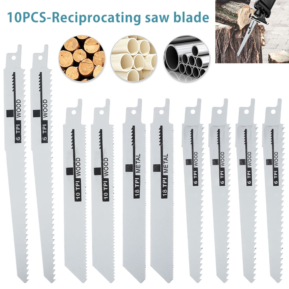 10PCS Wood Reciprocating Saw Blades Wood Metal for Bosch Dewalt Makita Milwaukee 