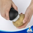 thumbnail image 2 of MR.Siga Fruit and Vegetable Cleaning Brush with Non Slip Comfortable Grip, Pack of 2, Black, 2 of 6