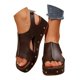 thumbnail image 2 of MKLEKYY Sandalias Casuales para Mujer, Nuevas Sandalias de Verano Con Boca de Pez y Suela Gruesa para Mujer, Sandalias de Fondo Grueso Con Velcro de Gran Tamaño para Comercio Exterior, 2 of 4
