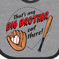 thumbnail image 4 of Inktastic That's My Big Brother out There Baseball Boys or Girls Baby Bib, 4 of 4