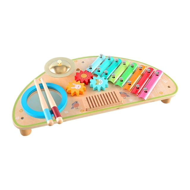 Juego de tambores de xilófono para bebés, instrumentos musicales de juguete, juguete educativo de música, recuerdos de fiesta, juguete Montessori para