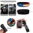 thumbnail image 6 of KUIFORTI American Flag Eagle Automobile Seat Cover Sets Anti Slip Set of 15 Automotive Front Seat & Bench Back Seat Cover All-Season Protection Washable for Most Sedan Truck SUV, 6 of 7