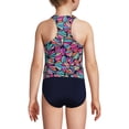 thumbnail image 2 of Lands' End Girls Chlorine Resistant Racer Back Tankini Swim Top, 2 of 3