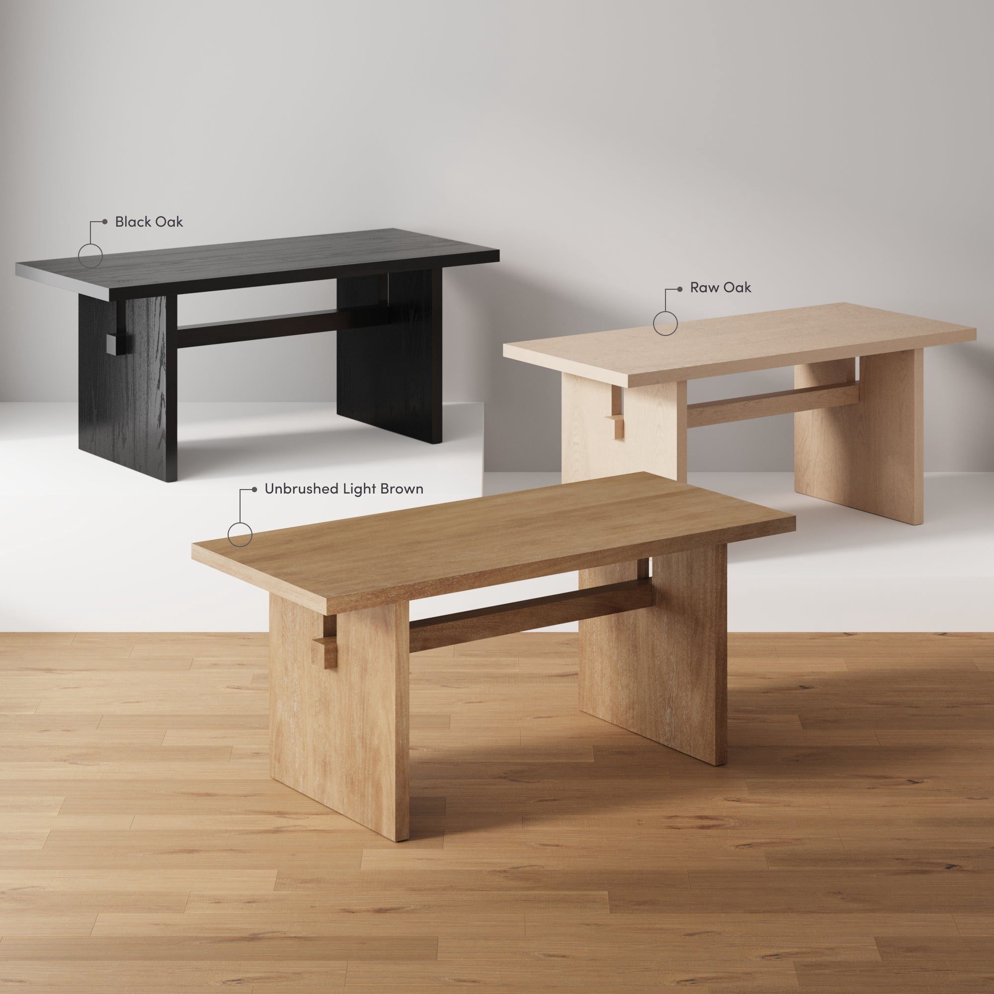 Nathan James Briggs Modern Dining Table for 6, Small Rectangle Dining Table, 6-Person Black Dining Table,  Solid Wood Modern Dining Table in Black Oak
