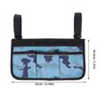 thumbnail image 2 of Milisten Comfortable Walker Armrest Storage Pouch Oxford Cloth Side Bag for Travel Use, 2 of 7