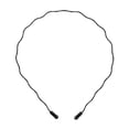 thumbnail image 4 of Diadema ondulada Unisex negra 2 uds antideslizante shamjiam de acero, 4 of 9