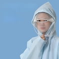 thumbnail image 3 of Chubasquero impermeable de EVA para niños, mochila escolar de color sólido, poncho de una pieza, para senderismo escolar, poncho largo grueso para estudiantes, XL, amarillo, 3 of 5
