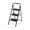 Black-3 Step, variant on GVN Step Stool,Step Ladder,2-Step/3-Step Ladder with Wide Anti-Slip Pedal-2-Step
