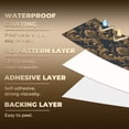 thumbnail image 5 of Baroque Peel and Stick Wallpaper Rich Vintage Damask Featuring Baroque Floral Patterns Wall Mural 23.6in x 9.8ft Self Adhesive Removable Wall Paper Renter Friendly Wallpaper for Bedroom Men, 5 of 8